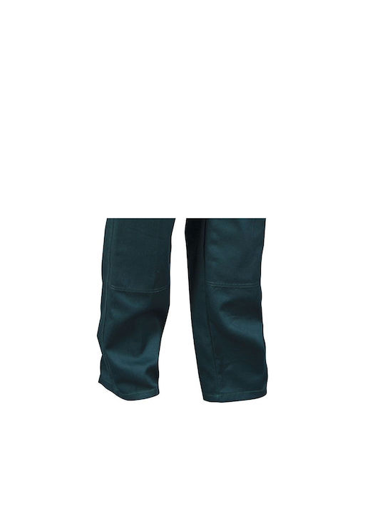 Stenso Asimo Reflective Work Trousers Green made of Cotton