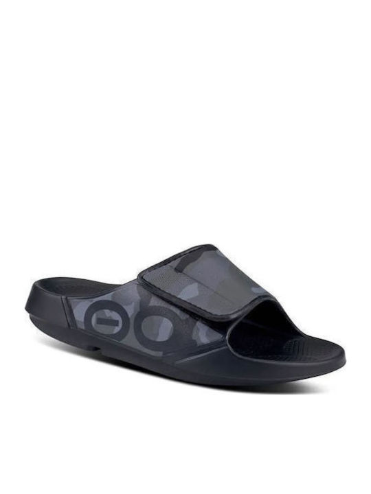 Oofos Ooahh Sport Flex 1550 Slides Black