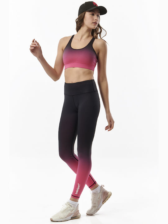 01-011316 Women's Long Training Legging Fuchia Multi