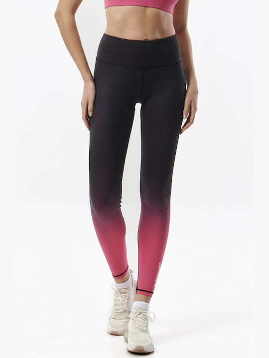 01-011316 Women's Long Training Legging Fuchia Multi