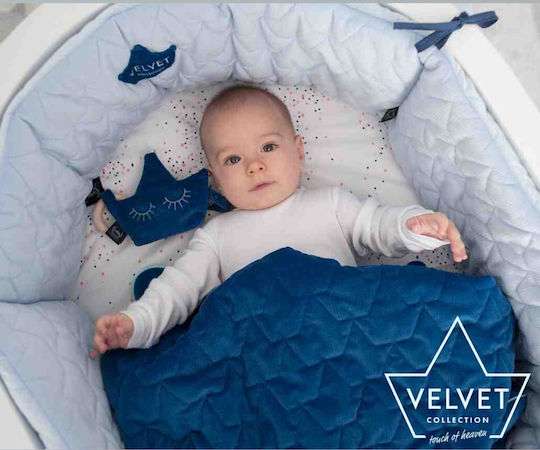 La Millou Velvet Crib Bumpers Classic Inside Smoke Rose 25x210cm