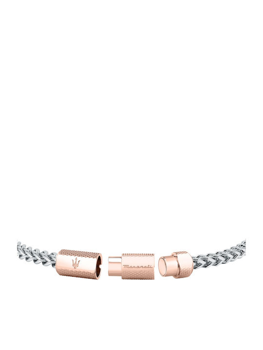 Maserati Men's Bracelet Chain Made of Stainless Steel Gold Plated 21.5cm