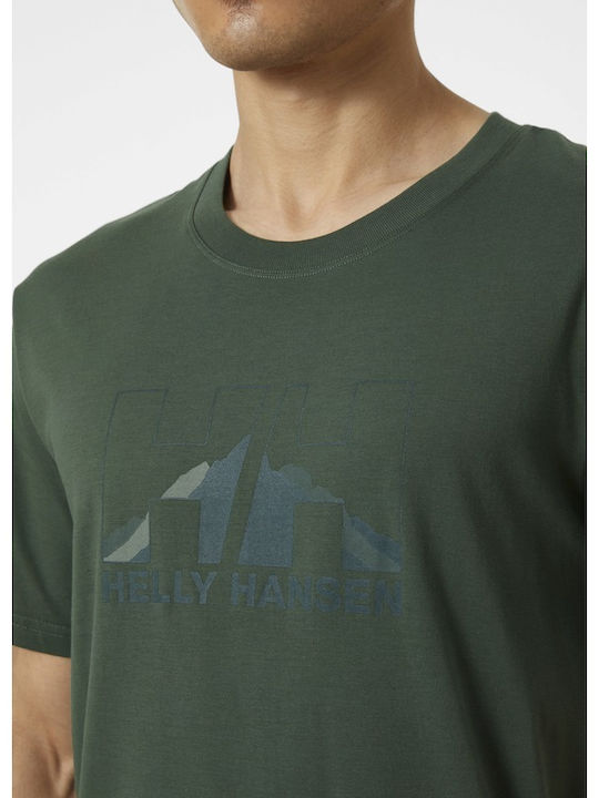 Helly Hansen Nord T-shirt Bărbătesc cu Mânecă Scurtă Verde