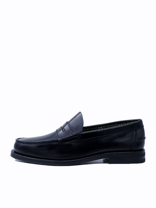 Sebr Δερμάτινα Ανδρικά Loafers σε Μαύρο Χρώμα