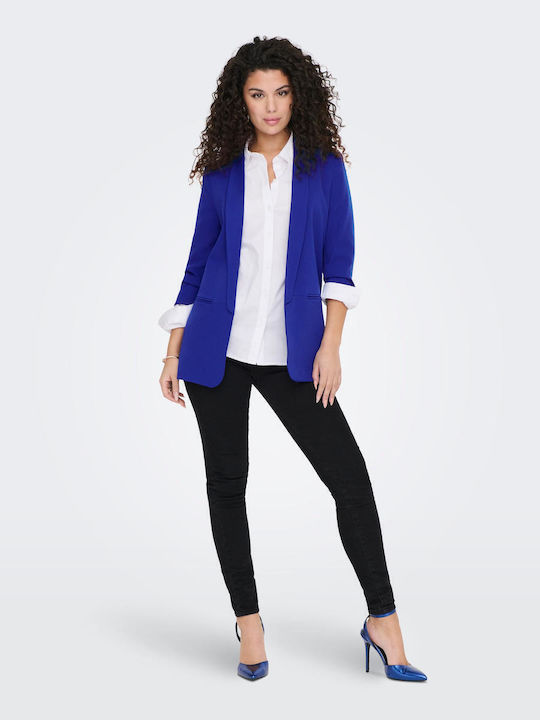 Only Lang Damen Mittellang Blazer Surf the Web mit Pailletten