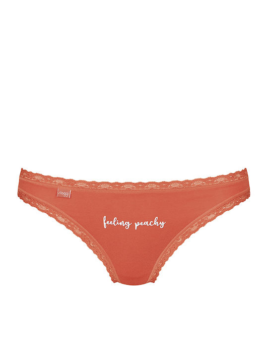 24/7 Weekend H Βαμβακερά Femei Brazilia 3Pack cu Dantelă Light Green-Orange-Lilac