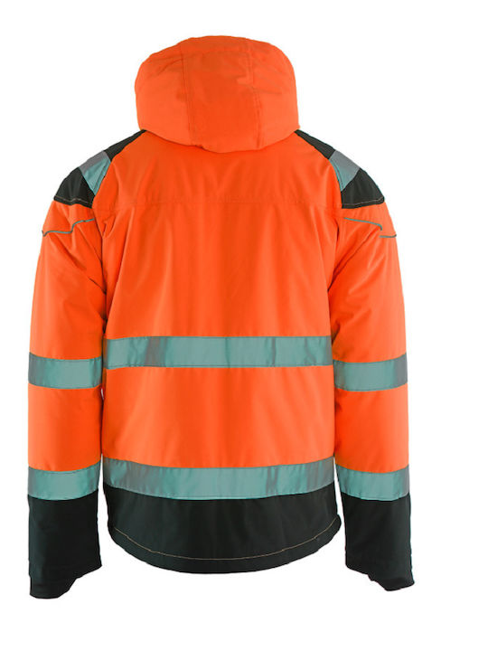 Stenso Prisma HV Work Jacket Reflective Softshell with Hood Orange