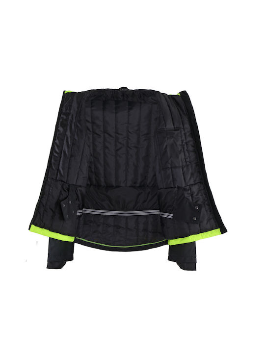 Stenso Prisma HV Work Jacket Reflective Softshell with Hood Yellow