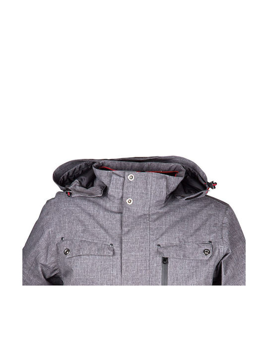 Stenso Montana Work Jacket Cold with Detachable Hood Gray