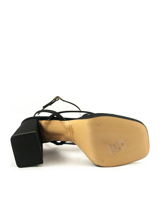 Fabric Sandals Black