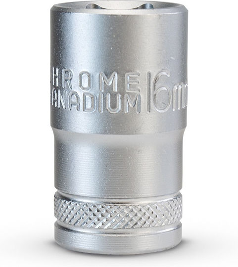 Bormann BHT7639 Nuss Sechskant mit Vierkant-Antrieb 1/2" Durchmesser 16mm 1Stück