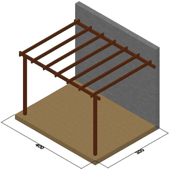 Πέργκολα Κήπου από Ξύλο 500x400cm 10-363060 Πέργκολα Κήπου από Ξύλο 500x400cm 10-363060