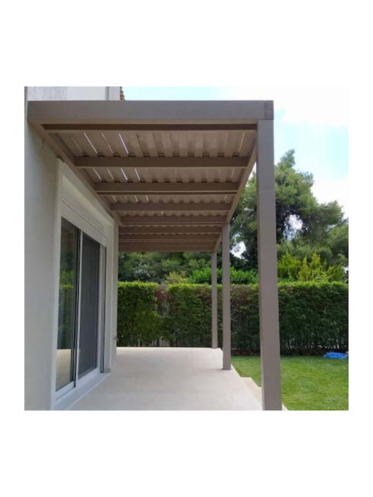 Pergolă De Grădină Din Lemn Cu Tavan 400x400cm