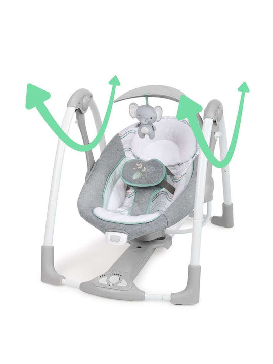Ingenuity Electric Relax pentru Bebeluși Leagăn ConvertMe Swing-2-Seat cu Muzică și Vibrații Swell pentru Copil până la 9kg