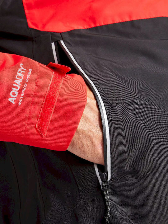 Winter Jacket Hardshell Waterproof and Windproof Red