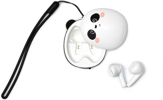 Legami Milano Be Free Earbud Bluetooth Handsfree Ακουστικά με Θήκη Φόρτισης Panda