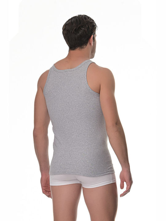 Lido Underwear 201 Men's Sleeveless Undershirt Gray