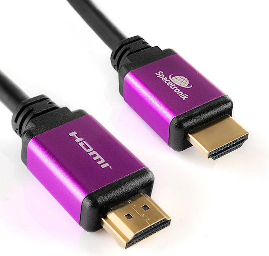 Spacetronik Spacetronik SH-SPR075 HDMI 2.1 Ultra High Speed 48Gbps 4K 120Hz HDR VRR Kabel HDMI-Stecker - HDMI-Stecker 7,5m Schwarz