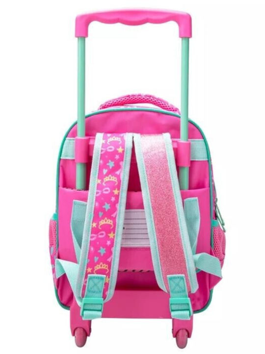 Must Little Ballerina with 2 compartments School Bag Trolley Kindergarten in Pink color