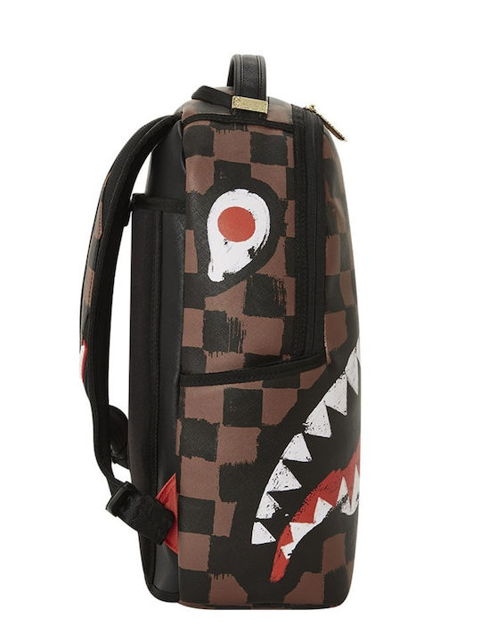 Sprayground Sharks In Paris Σχολική Τσάντα Πλάτης Γυμνασίου - Λυκείου Καφέ