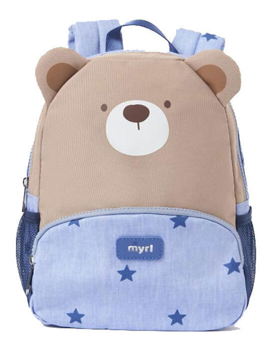 Mayoral School Bag Backpack Kindergarten Blue with Water Bottle Holder