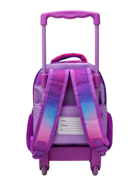 Must Frozen 2 Connected By Love School Bag Trolley Kindergarten in Purple color