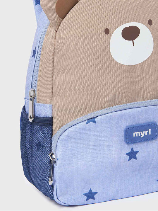 Mayoral School Bag Backpack Kindergarten Blue with Water Bottle Holder