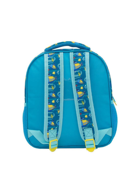 Must 3D Soft Under Water Fun with 2 compartments School Bag Backpack Kindergarten Multicolored