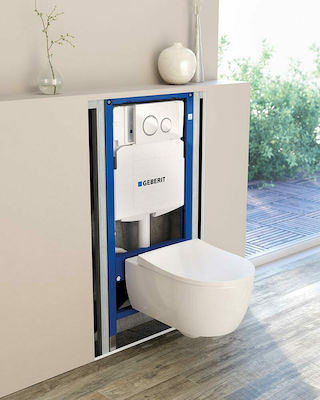 Geberit Sigma Duofix Built-in Plastic Rezervor de toaletă Rectangular Presiune scăzută Alb