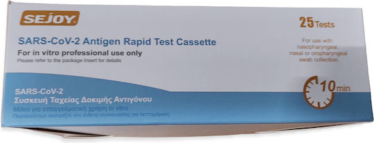 Sejoy SARS-CoV-2 Antigen Rapid Test Cassette Diagnosetests Mit Nasal Probe 25 Stück