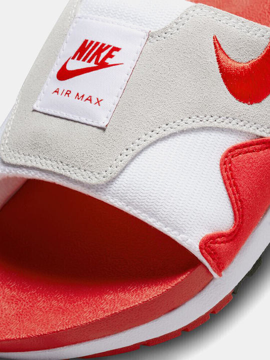 Max 1 Herren Slides White/University Red-Black