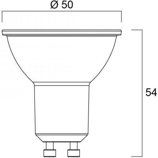 Sylvania LED Bulb 4.5W for Socket GU10 and Shape PAR16 Warm White 345lm Dimmable