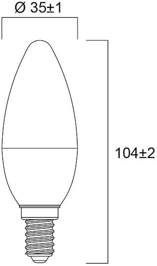 Sylvania LED Bulb 6.5W for Socket E14 Cool White 806lm