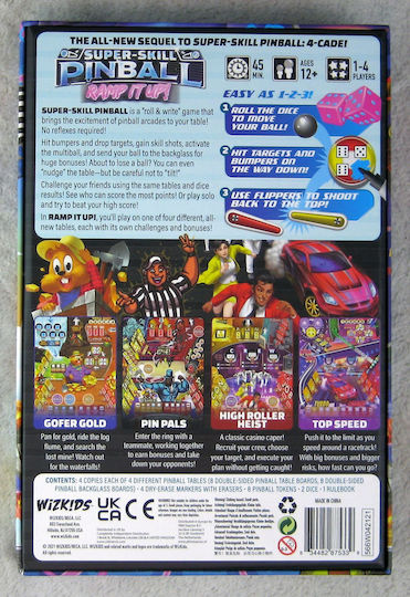 Επιτραπέζιο Παιχνίδι Super-Skill Pinball: Ramp it Up! για 1-4 Παίκτες 12+ Ετών (EN) WizKids