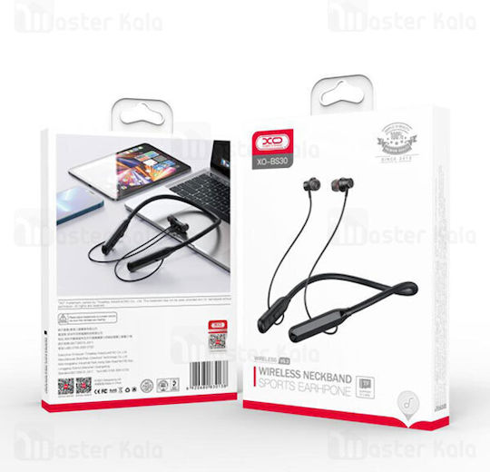 XO BS30 In-ear Bluetooth Handsfree Căști cu Rezistență la Transpirație Negru