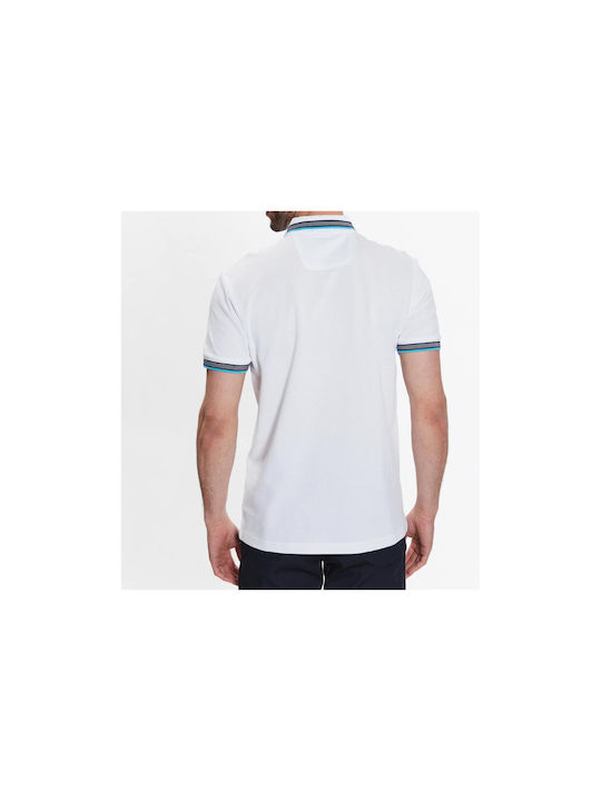 Hugo Boss Bluza Bărbătească cu Mânecă Scurtă Polo Albă