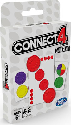 Hasbro Επιτραπέζιο Παιχνίδι Connect 4 Card Game (Αγγλική Έκδοση) για 2-4 Παίκτες 6+ Ετών