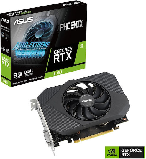 Asus GeForce RTX 3050 8GB GDDR6 Phoenix v2 Κάρτα Γραφικών