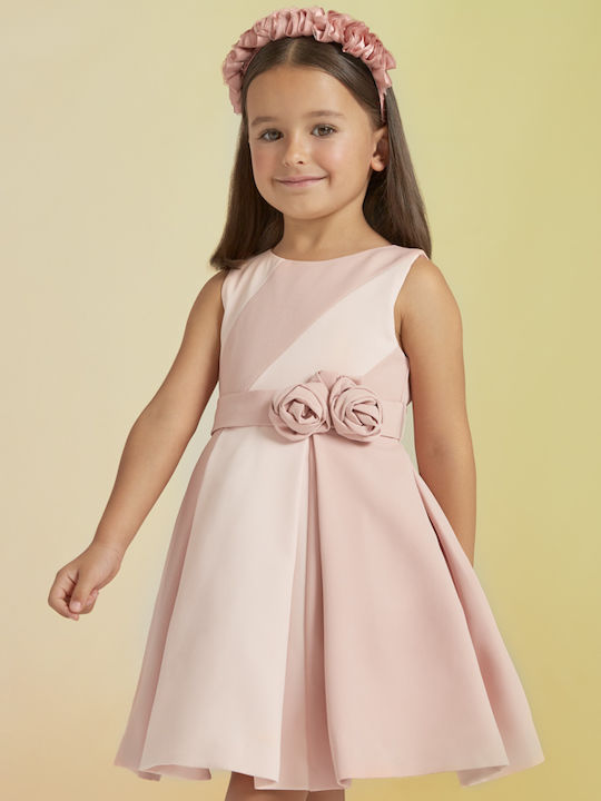 Abel & Lula Kids Dress Sleeveless Pink