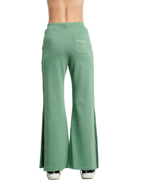 BodyTalk Women's Wide Sweatpants Green