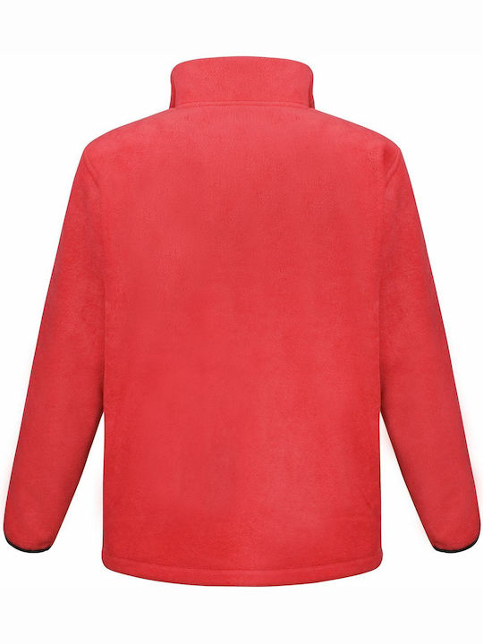 Result Men's Long Sleeve Promotional Cardigan Flame Red