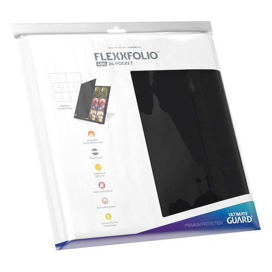 Ultimate Guard 24-Pocket Flexxfolio 480 Binder 12-Pocket Standard Size Black UGD010345