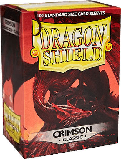 Dragon Shield Game Accessory Dragon Shield Matte Crimson Protective Card Sleeves 100τμχ