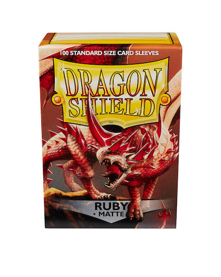 Dragon Shield Game Accessory Card Sleeves Standard Matte Ruby 100τμχ