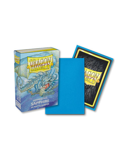 Dragon Shield Japanese Size Small Card Sleeves Japanese Size 60τμχ Sapphire ART11128