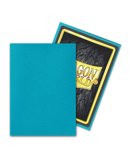 Dragon Shield Game Accessory Turquoise Matte Sleeves Standard Size 100τμχ