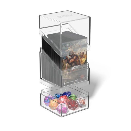 Ultimate Guard Boulder 'n' Tray 100+ Deck Box Standard Size Clear