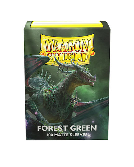Dragon Shield Game Accessory Sleeves Standard Size Matte Forest Green 100 Sleeves