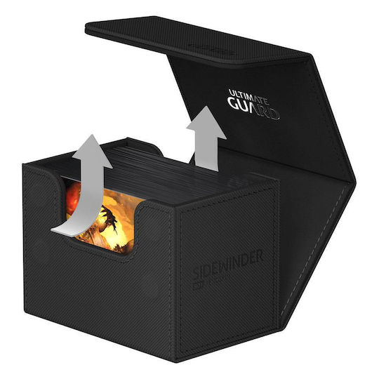 Ultimate Guard Sidewinder XenoSkin Monofarbene Deck Box Standardgröße Schwarze