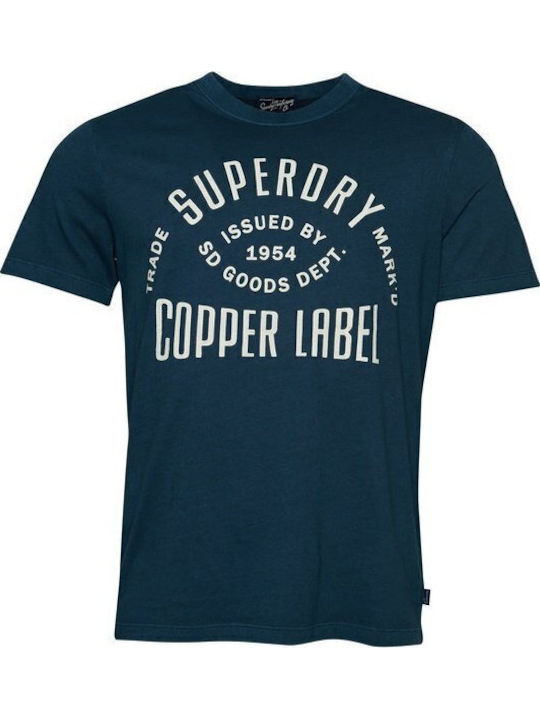 Vintage Copper Label T-Shirt Blue Bottle